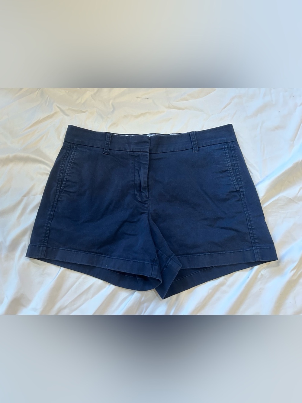 J. Crew Dark Navy Chino Bermuda Shorts EUC